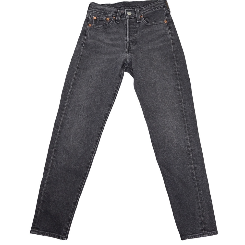 Levi’s Women’s High Rise Skinny Button‎ Fly Black Stonewashed Jeans, Size 24